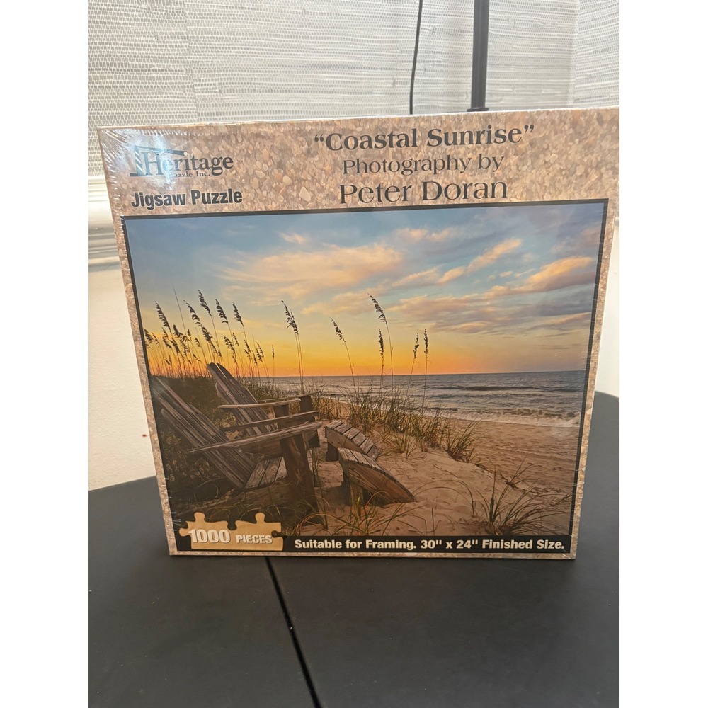 Heritage Puzzle Coastal Sunrise Peter Doran 1000 Piece Jigsaw Puzzle New Sealed